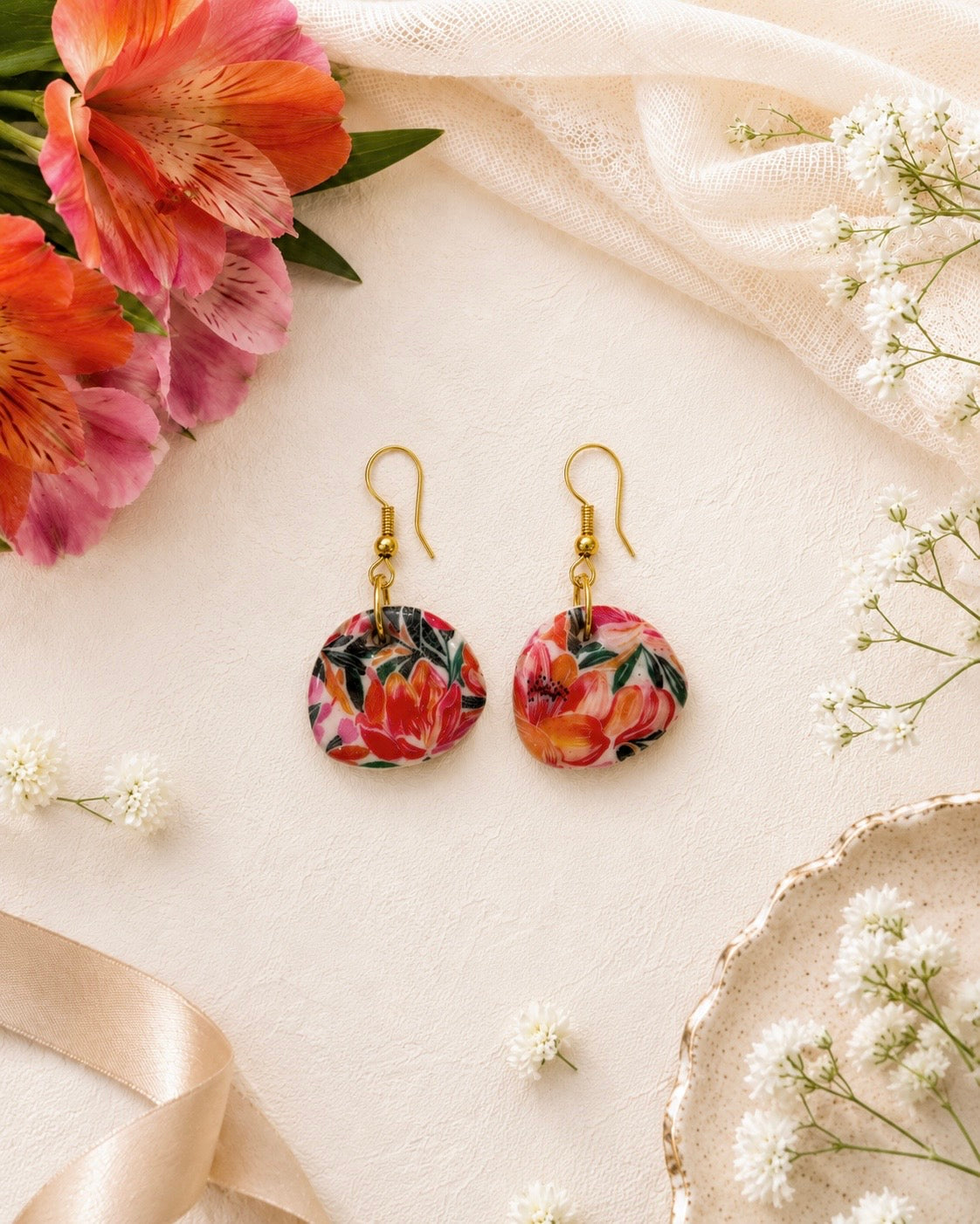 Pendientes Flor de Coral