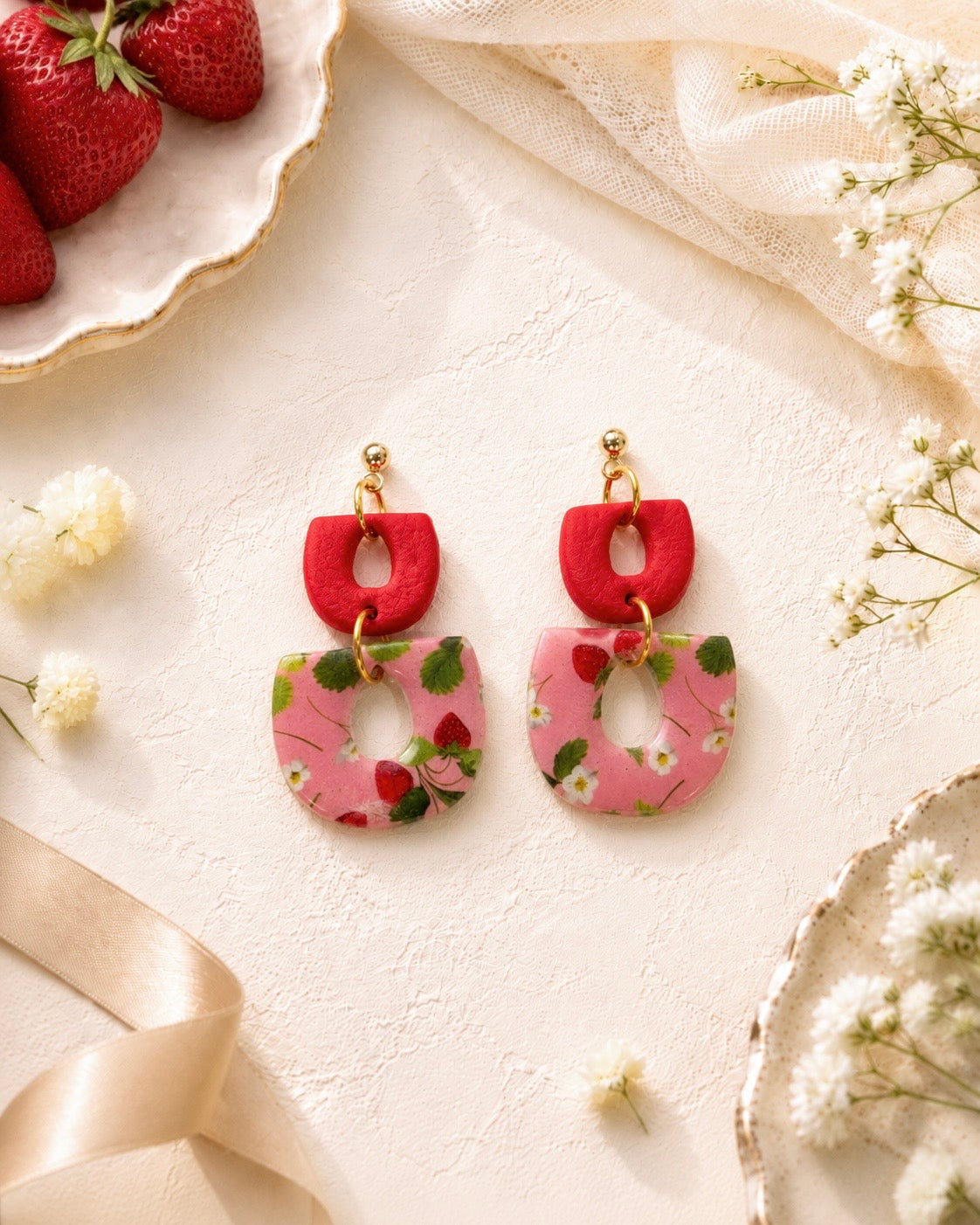 Pendientes Dulce Fresa